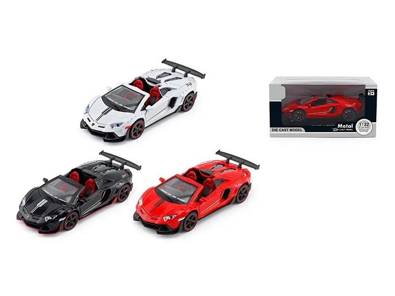 1: 32 Licensed Model Car Toys Pull Back Die Cast Car with Sound and Light