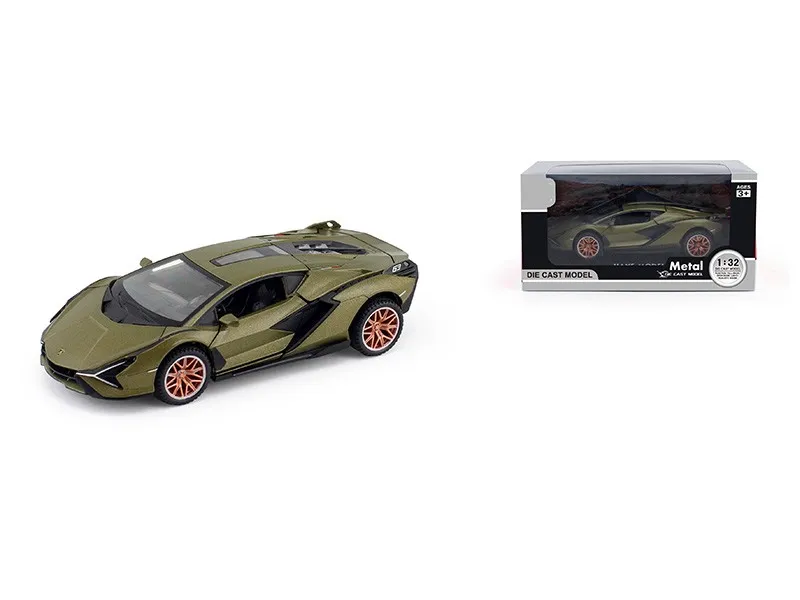 1: 32 Licensed Model Car Toys Pull Back Die Cast Car with Sound and Light