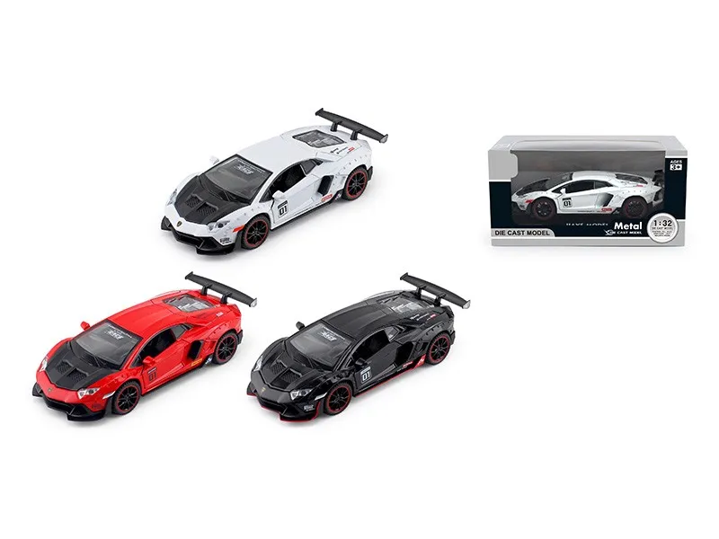 1: 32 Licensed Model Car Toys Pull Back Die Cast Car with Sound and Light