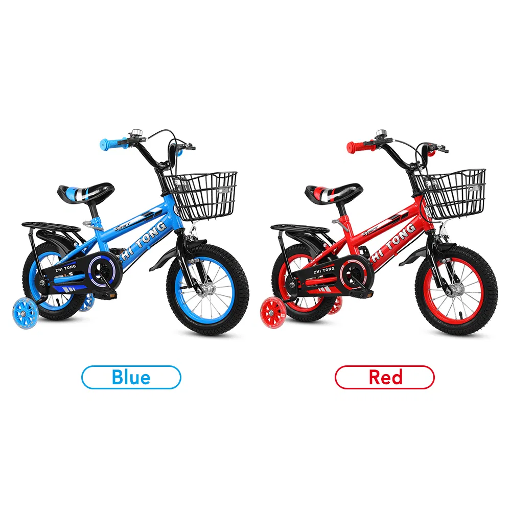 12/14/16 Inch Children Bike Boys Girls Toddler Bicycle Adjustable Height Kid Bicycle with Detachable Basket for 2-7 Years Old
