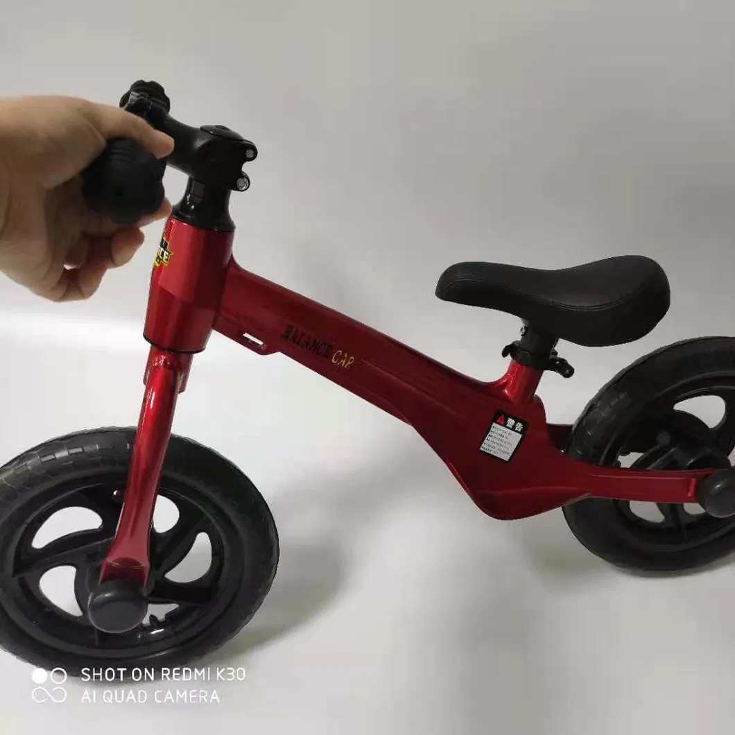 12 Inch Air Wheel Steel Frame Children Balance Bike for 2-5 Years Old Kids