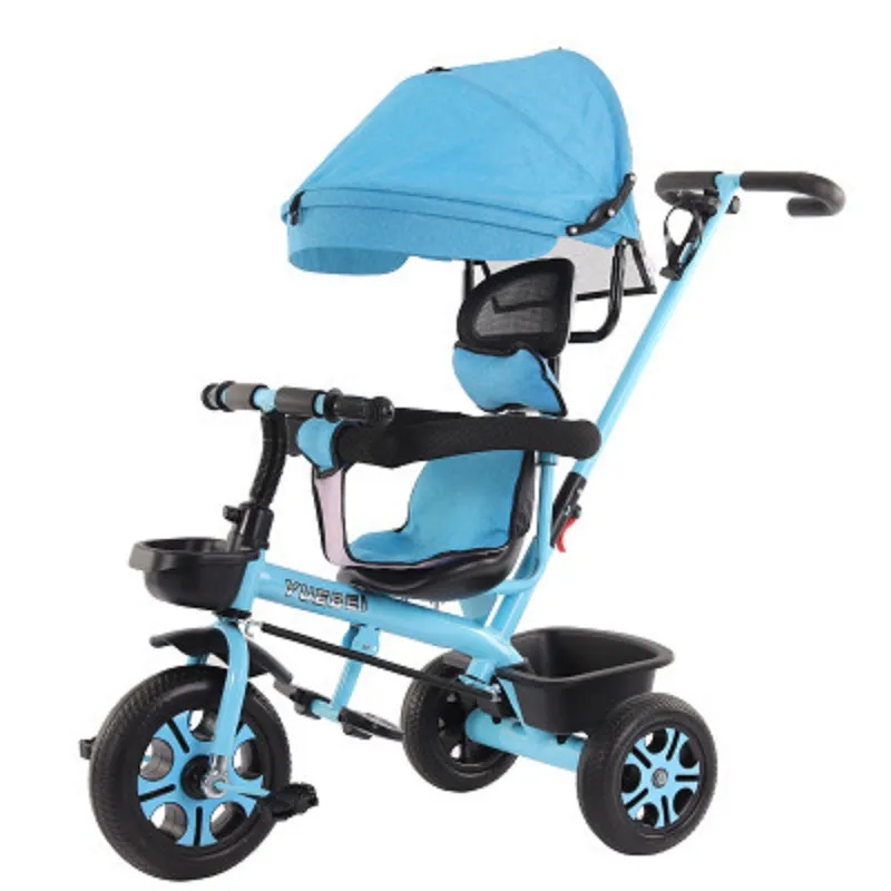 2-in-1 Stroller Trike Tricycle Bike with Shade for Kids Children Kiddie Toddler Preschool Boys Girls Esg16874