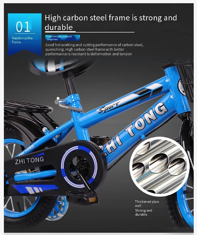 2 to 9 Years Old Children Bicycle Boys and Girls 12 "14" 16 "18 Inches of The Children of Children Bicycle, Bicycle Children Bring Balance Training Wheels