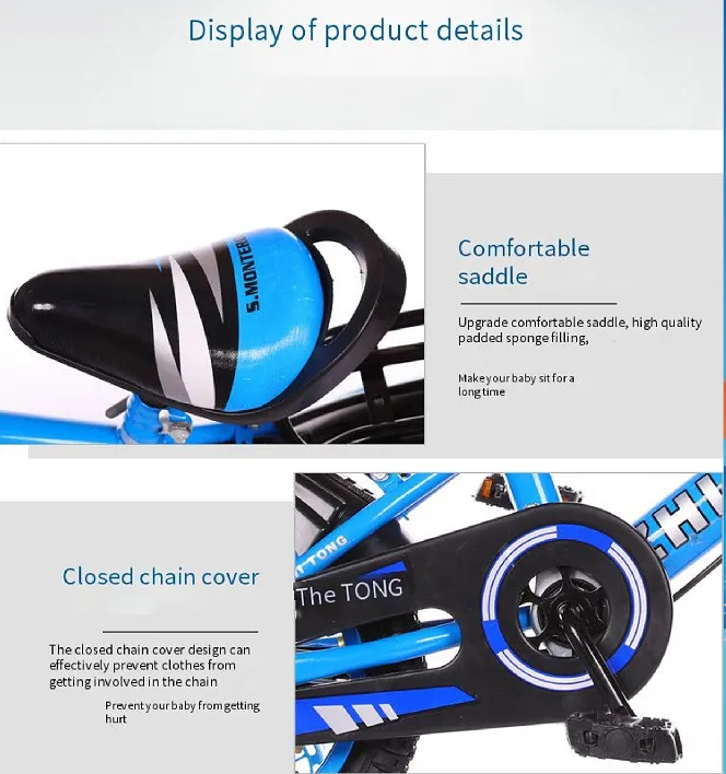 2 to 9 Years Old Children Bicycle Boys and Girls 12 "14" 16 "18 Inches of The Children of Children Bicycle, Bicycle Children Bring Balance Training Wheels