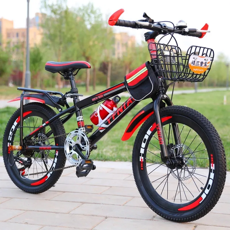 2019 BMX Junior 24-Speed Cycle School 24" Inch Bike Teenage Best Children Bike Kids Mountain Bicycle 20" Steel Frame Children Bicycle New Design Mountain Bike