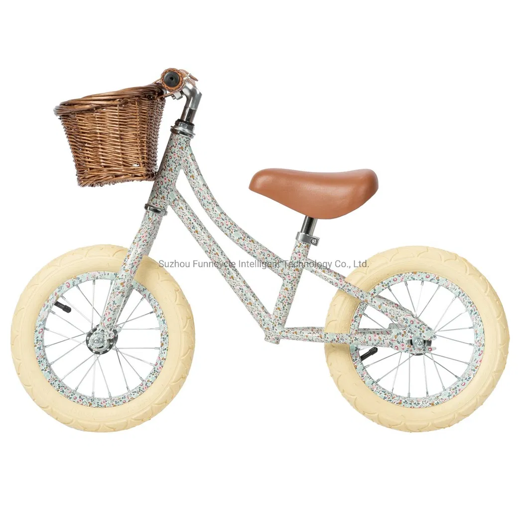 2021 Fashion 12 Inch Boy Child Mini Bike Vintage Children Balance Bicycle