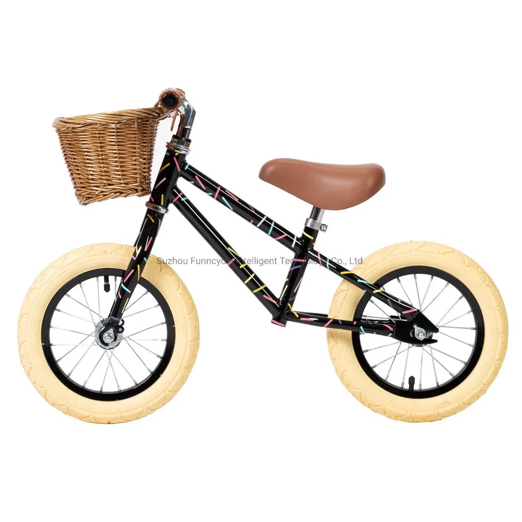 2021 Fashion 12 Inch Boy Child Mini Bike Vintage Children Balance Bicycle