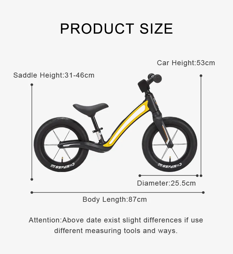 2021 Montasen Design 12 Inch Kids Balance Bike Kids Bicycle