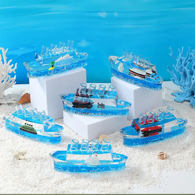 How Does a Titanic Quicksand Desk Ornament Create a Unique Decorative Experience?