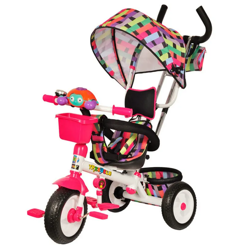 4 in 1 Tricycle Bike Hand Push Training Learning Baby Bike
