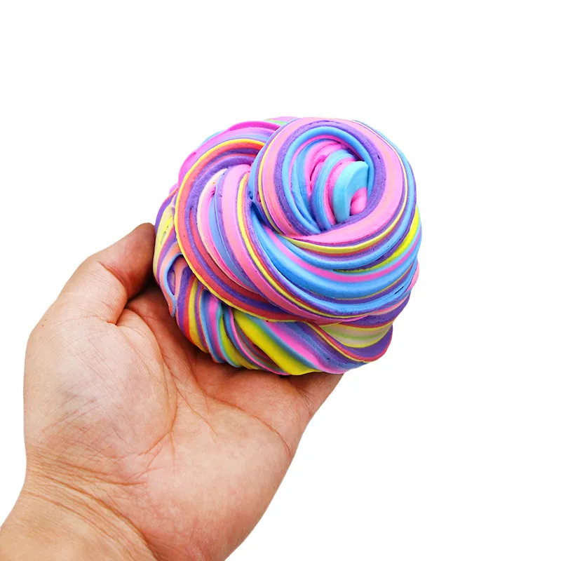 9 Colors Fluffy Slime Floam Lizun Light Clay Modeling Polymer Clay