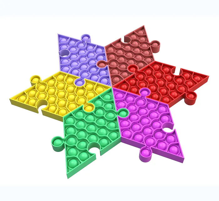 Autism Kids Pop It Silicone Fidget Squeeze Toy