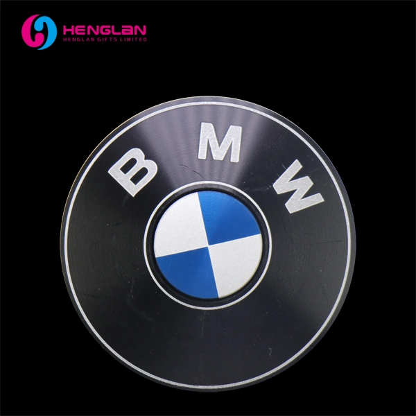Black Round BMW Car Logo Finger Hand Fidget Spinner Toy (HL-SP011)