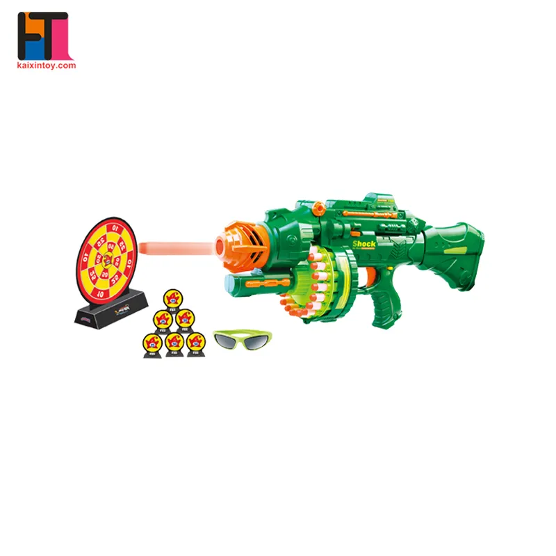 Boy EVA Foam Dart Blaster Manual Plastic EVA Bullet Gun Toy for Kids