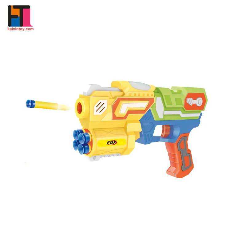 Boy EVA Foam Dart Blaster Manual Plastic EVA Bullet Gun Toy for Kids