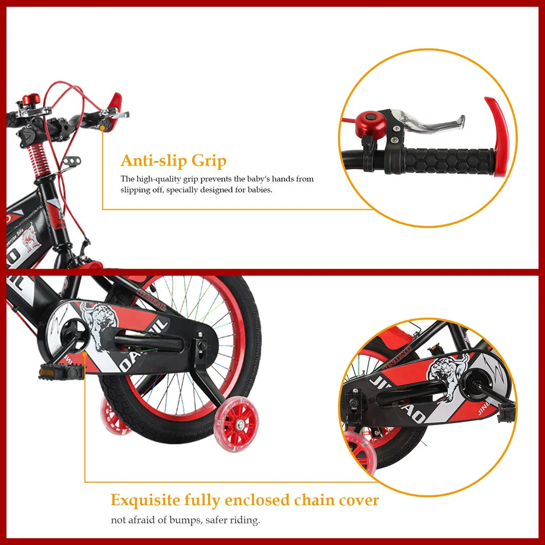 Children Bicycle Non-Slip Grip Balance Bike for Boys Girls with Training Wheels 18 Inch Outdoor Cycling Freestyle Balance Bike