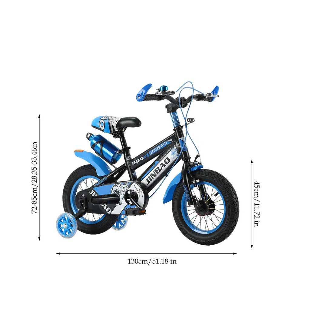 Children Bicycle Non-Slip Grip Balance Bike for Boys Girls with Training Wheels 18 Inch Outdoor Cycling Freestyle Balance Bike