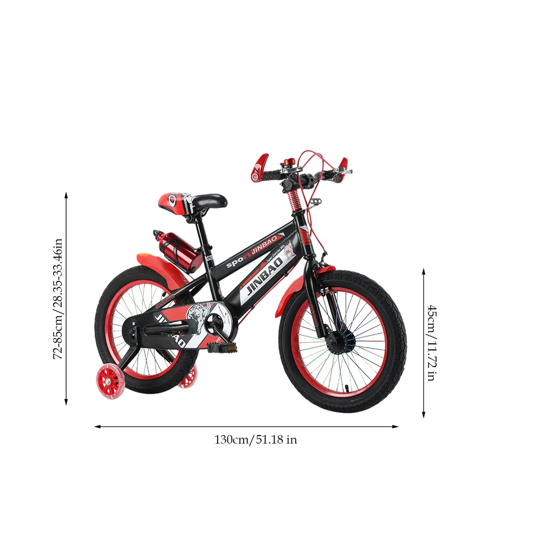 Children Bicycle Non-Slip Grip Balance Bike for Boys Girls with Training Wheels 18 Inch Outdoor Cycling Freestyle Balance Bike