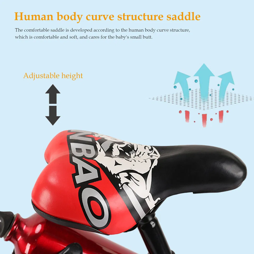 Children Bicycle Non-Slip Grip Balance Bike for Boys Girls with Training Wheels 18 Inch Outdoor Cycling Freestyle Balance Bike