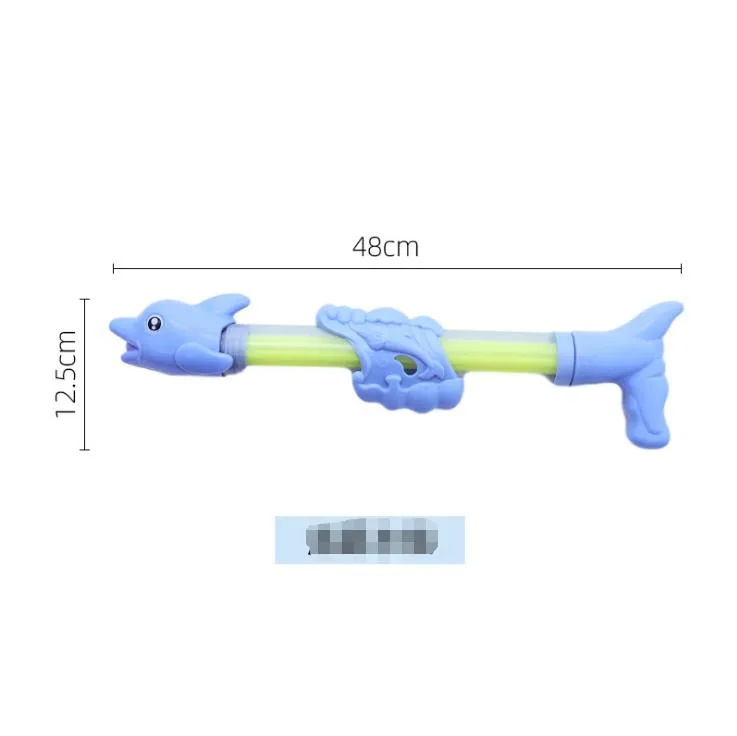 Children Pull Type Water Pistol Summer Beach Water Toy Cartoon Animal Elephant Hippo Water Cannon