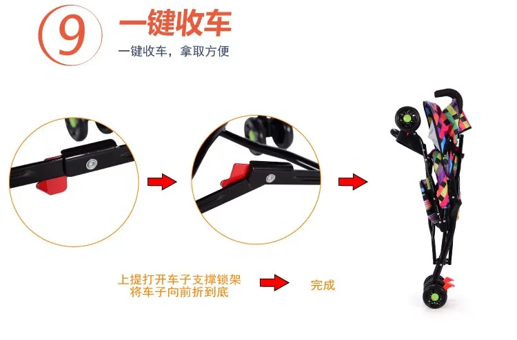 China Baby Stroller and Foldable Convenient Baby Carriage Wholesale Factory Directly Selling/Baby Pram with Sunshade