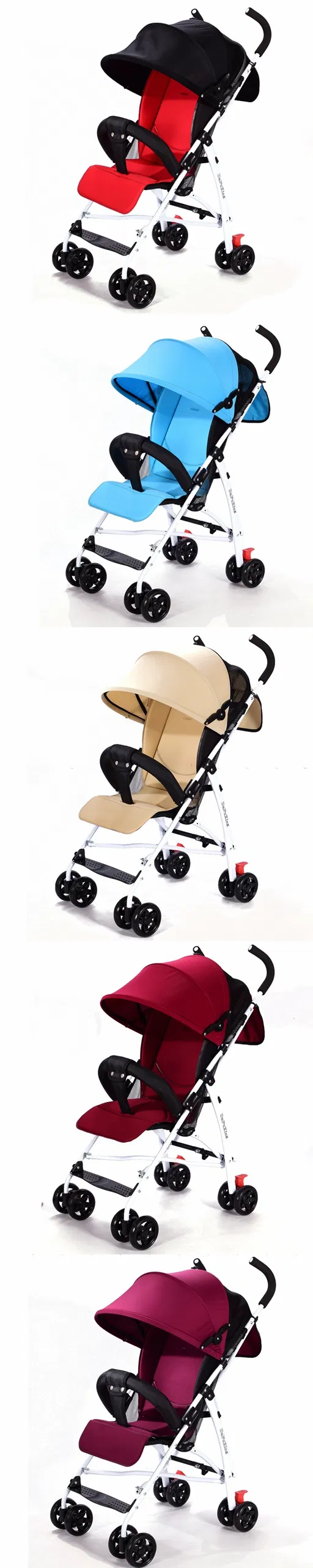 China Manufacturer Compact Cheap High Landscape Baby Stroller Pram 3 in 1 Foldable Lightweight Baby Stroller