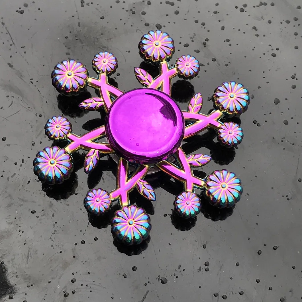 Creative Adult Children Colorful Anti-Stress Fidget Spinner Metal Wind Spinners