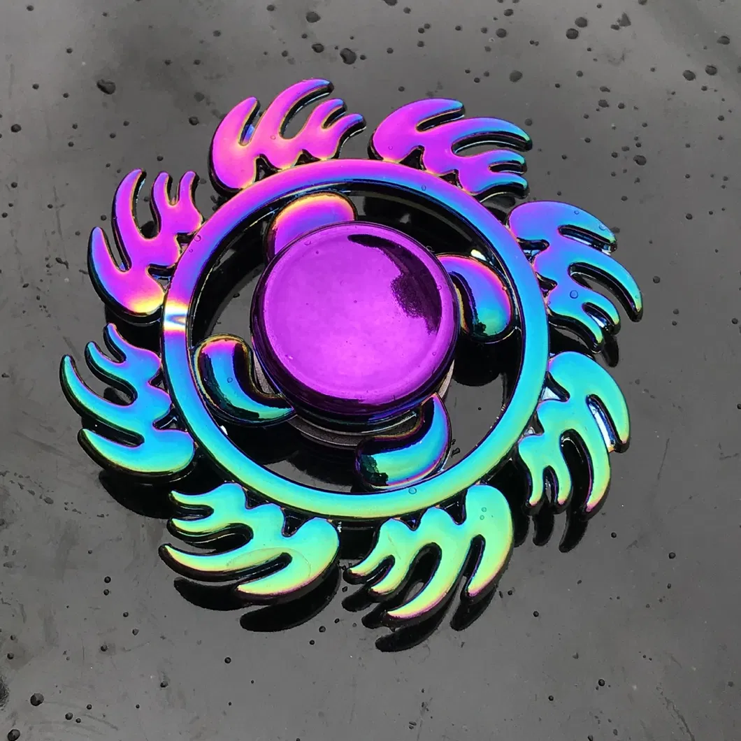 Creative Adult Children Colorful Anti-Stress Fidget Spinner Metal Wind Spinners