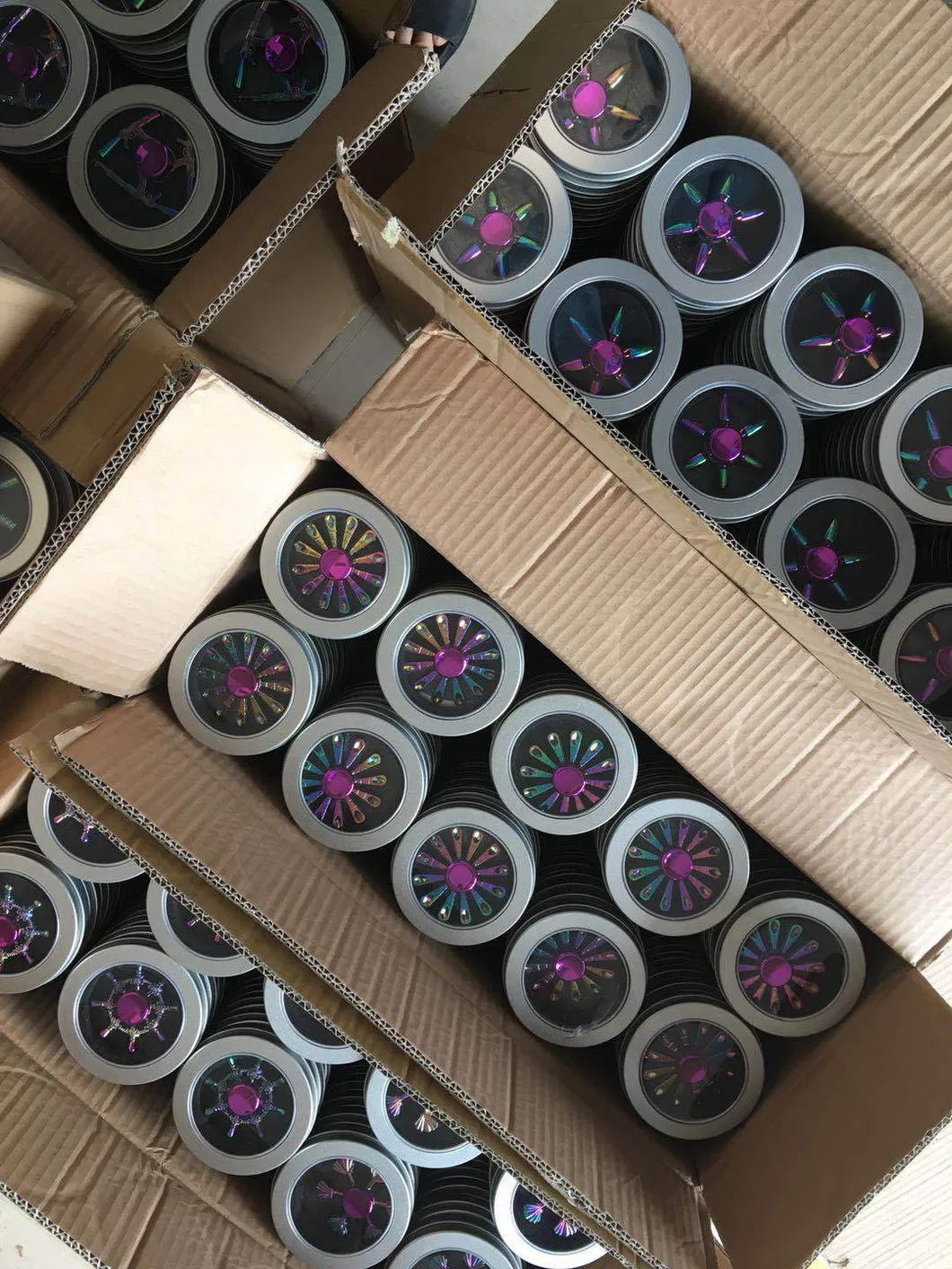 Creative Adult Children Colorful Anti-Stress Fidget Spinner Metal Wind Spinners