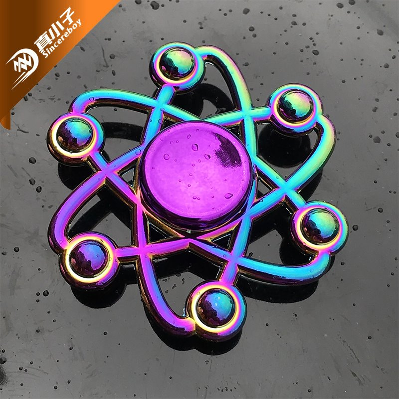 Creative Adult Children Colorful Anti-Stress Fidget Spinner Metal Wind Spinners
