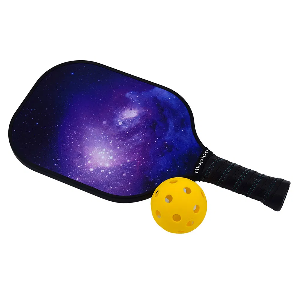 Custom Logo Carbon Fiber Pickleball Paddle Unisex Polymer Honeycomb Core Fiberglass Pickleball Racket Beat Racquet