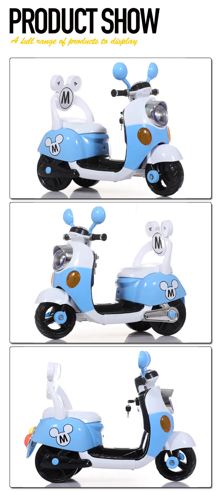 fashion Cheap Baby Ride on Toy Car Kids Electric Motorcycles