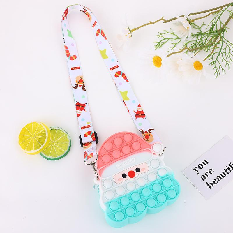 Fidget Toys Sensory Christmas Fashion Santa Claus Shoulder Bag