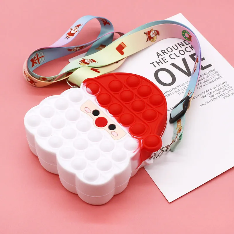 Fidget Toys Sensory Christmas Fashion Santa Claus Shoulder Bag