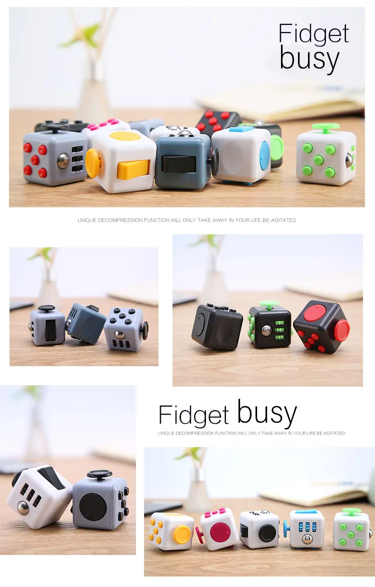 Finger Toys Relief Stress Fridget Spinner Cube Stress Fridget Toys Bundle Anti Stress Cube Toy