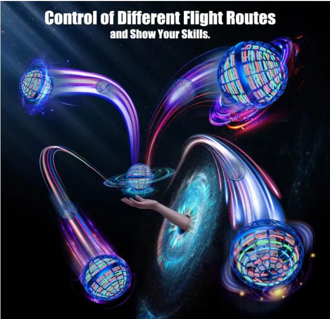Flight Gyro Kids Toy USB Automatic Rotaing Induction Children Educational Toy UFO