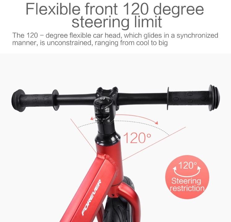 Forever 12 Inch Baby Aluminum Alloy Push Bike Children Walker Balance Bike Kids Learning Training Bike