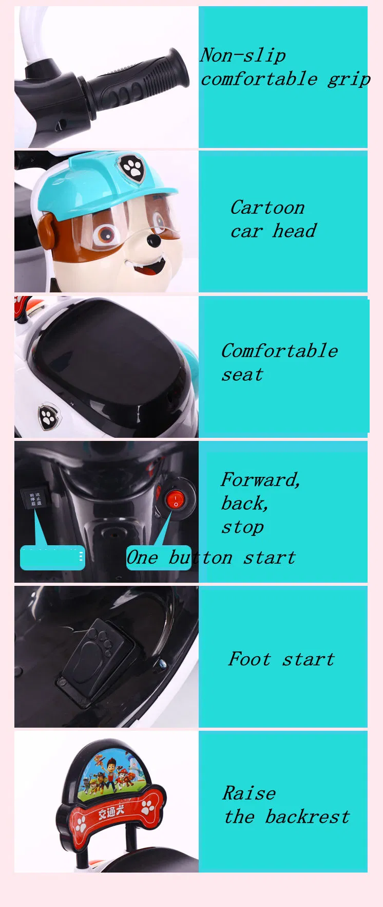 Funny Kids Drivable Mini Motorcycle Kids Electric Ride on Toy Cars for Kids to Drive