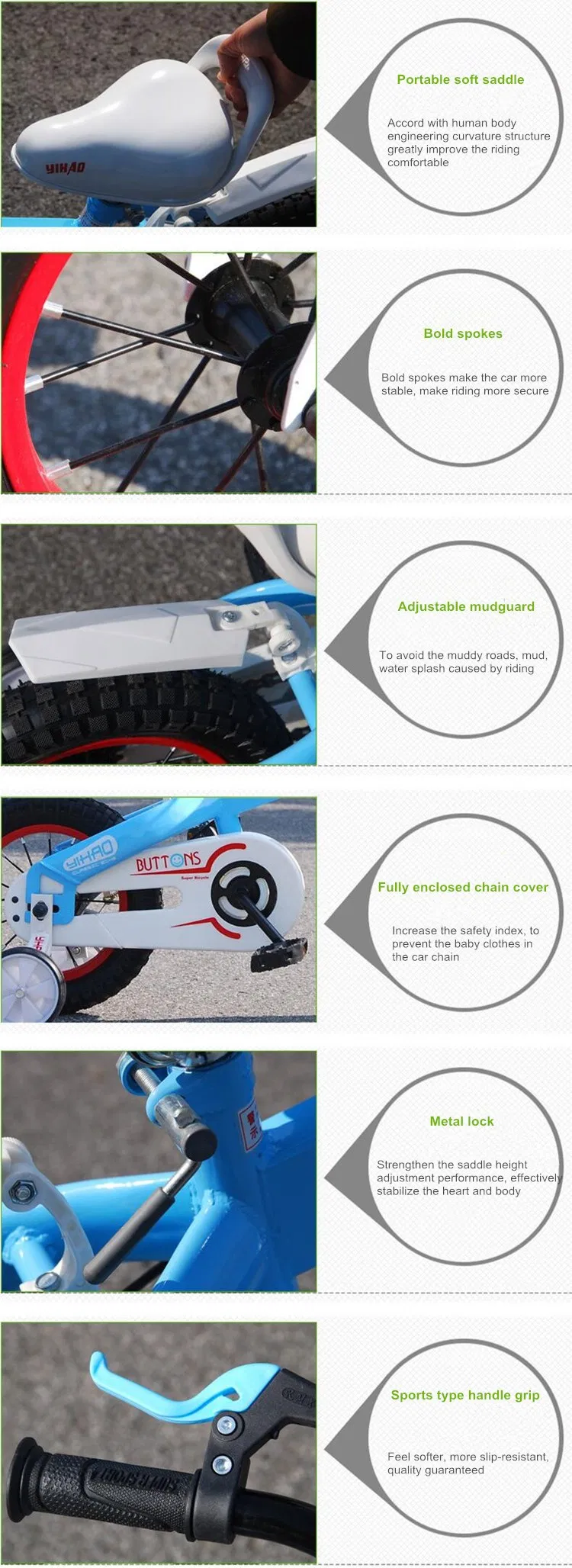 High Grade Factory 16 Inch Boys′ Bicycles Kid Bike for Boys/3-8 Years Old Kids Cycle/Baby Bicycle Children Bicycle