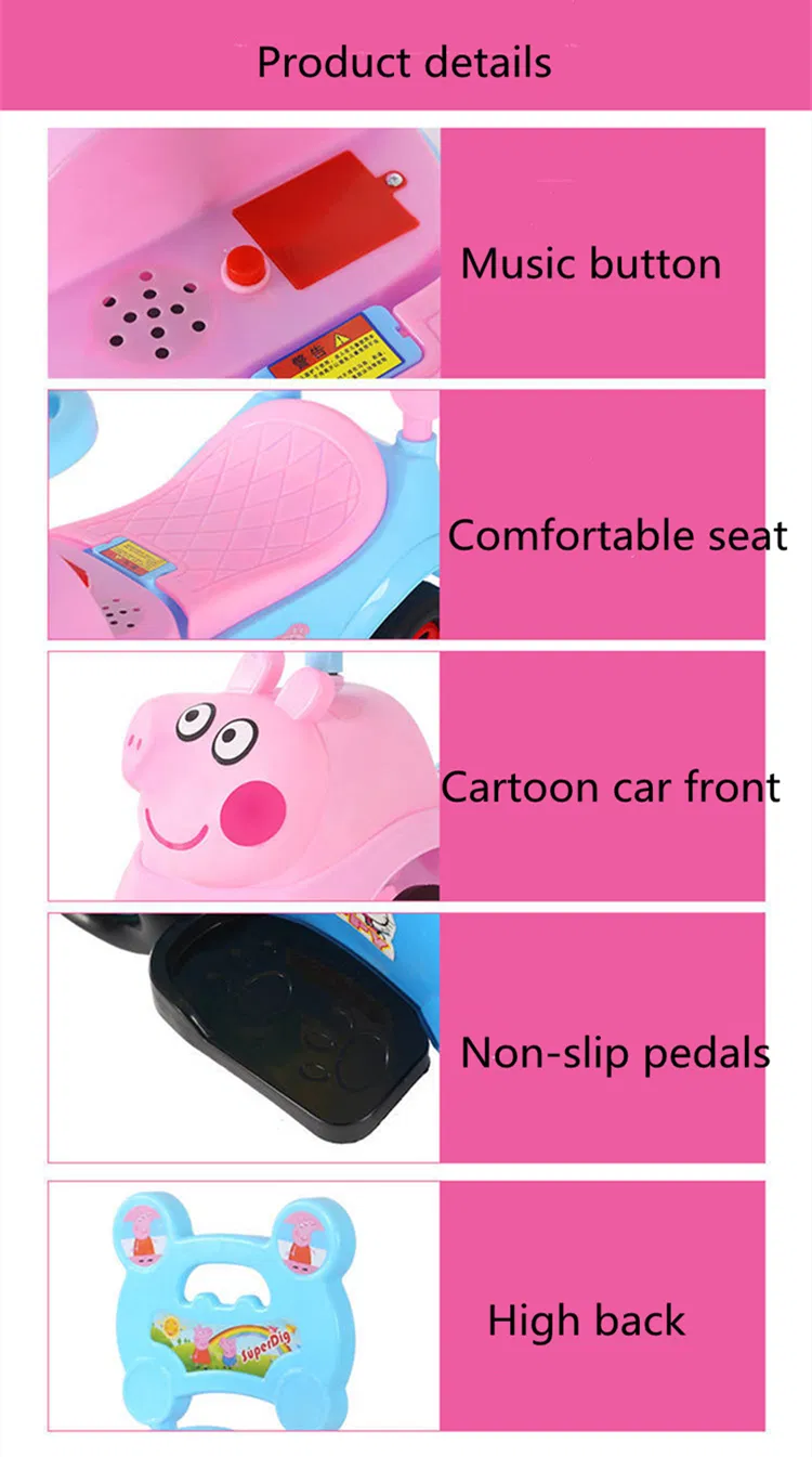 Hot Sale Baby Wiggle Swing Children Car Kids Swing Car with Music