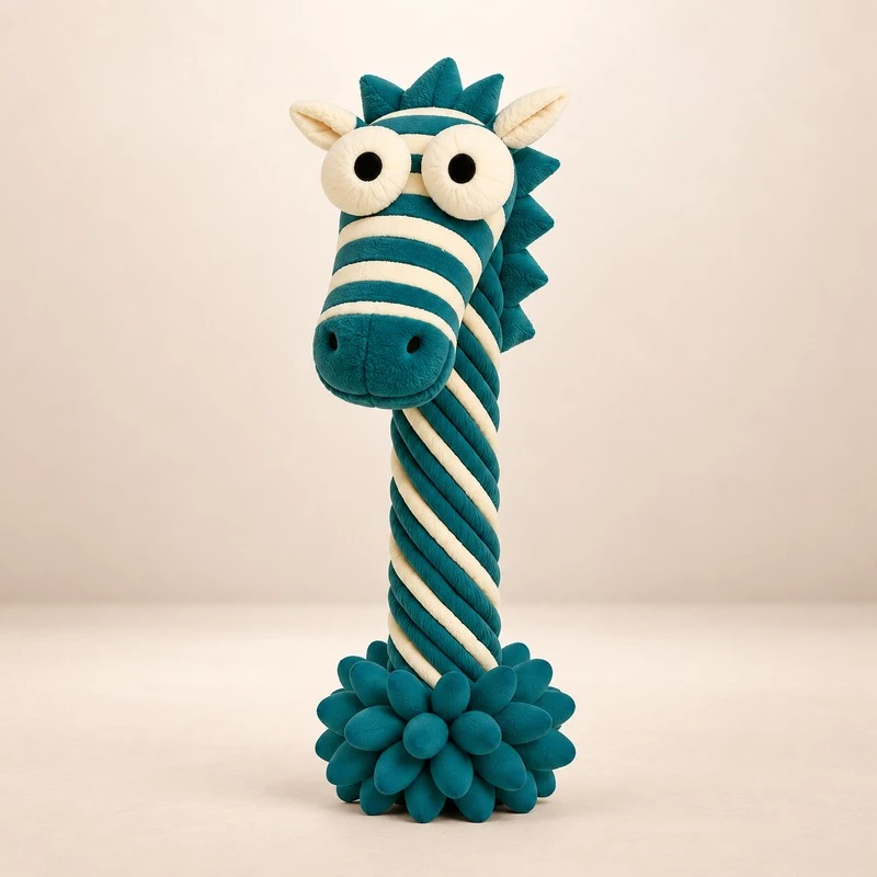 Interactive Giraffe Rope Dog Toy