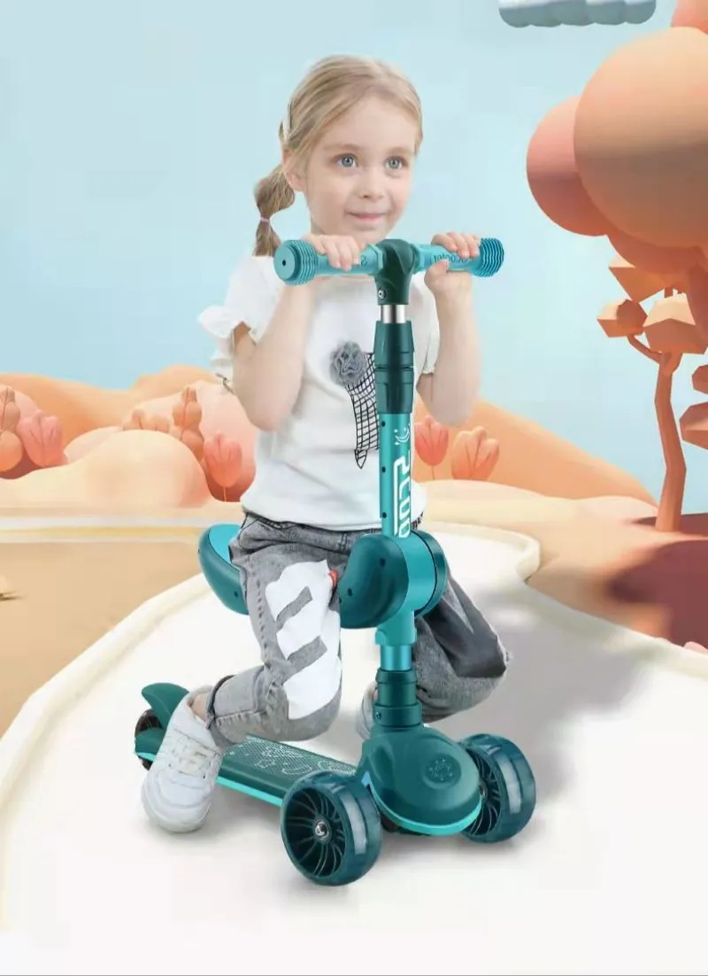 Kids Kick Scooter 3~8 Ages Child Ride on Toy Boy Girl Toddler Scooter
