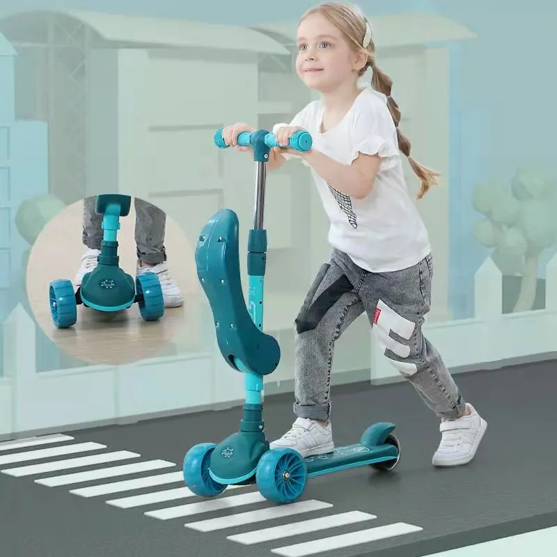 Kids Kick Scooter 3~8 Ages Child Ride on Toy Boy Girl Toddler Scooter