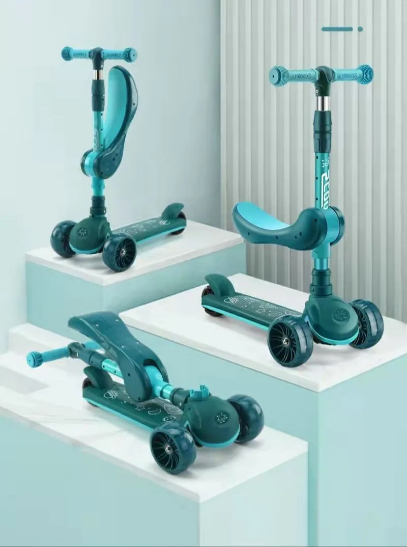Kids Kick Scooter 3~8 Ages Child Ride on Toy Boy Girl Toddler Scooter