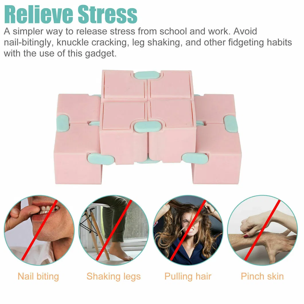 Kids Sensory Infinity Cube Fidget Toy Stress Relief Gift Game for Autism Anxiety