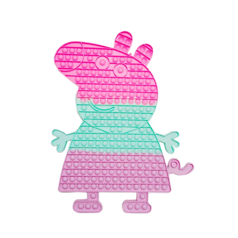 Kids Silicone Push It Bubble Fidget Toys for Autism Children Math Educational Puzzle Games Adult Anti-Stress Relief Sensory Toys