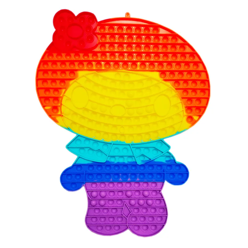 Kids Silicone Push It Bubble Fidget Toys for Autism Children Math Educational Puzzle Games Adult Anti-Stress Relief Sensory Toys