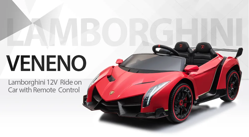 Licensed Aventador Svj W/ Remote Control 12V Ride on Car 2 Seater