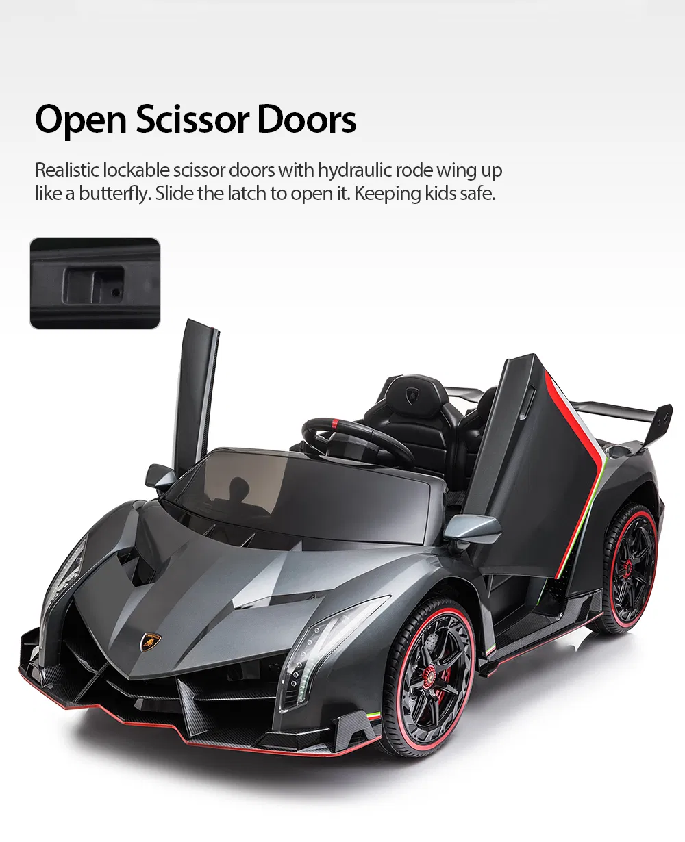 Licensed Aventador Svj W/ Remote Control 12V Ride on Car 2 Seater