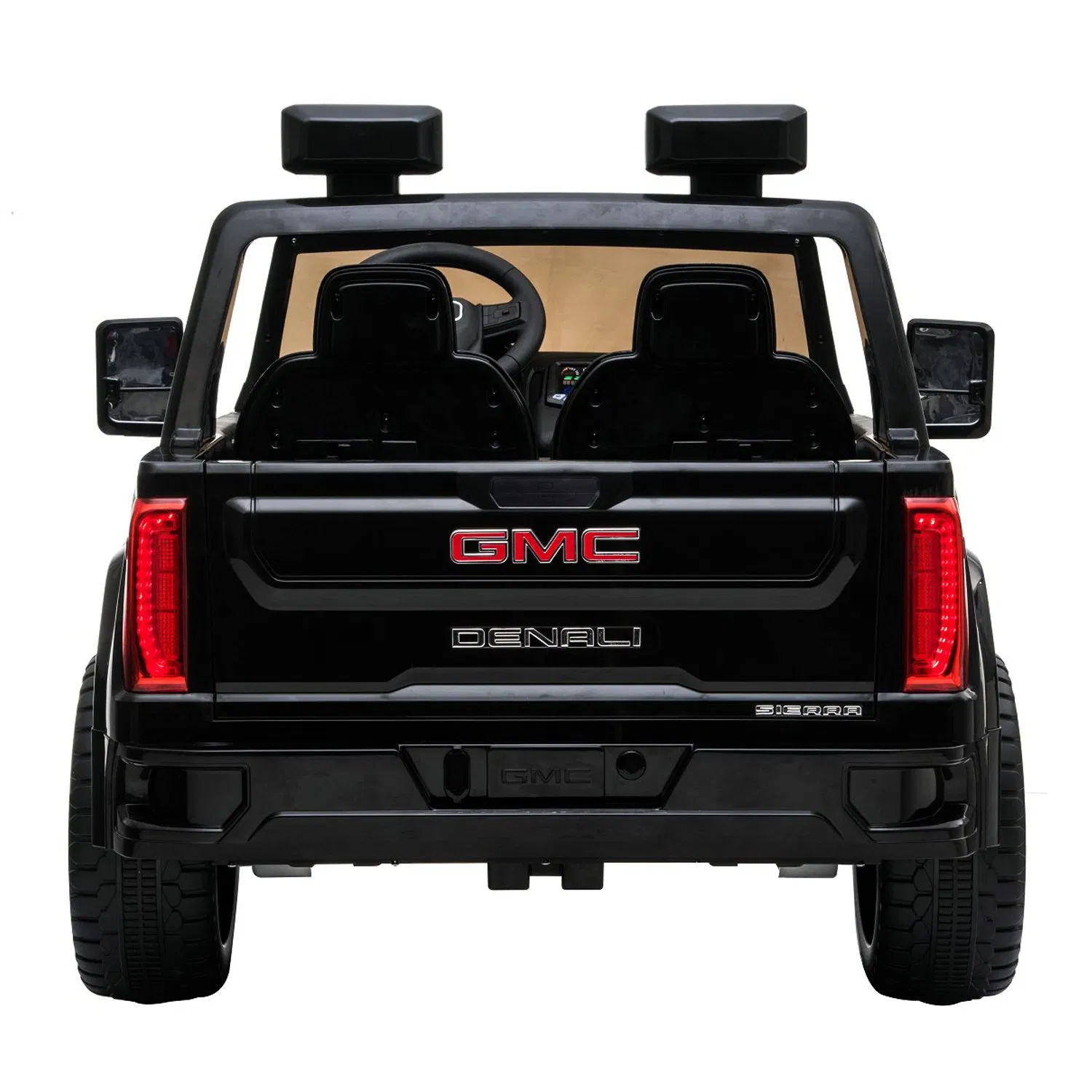 Licensed GMC Kids Ride on Car with Remote Control, 2 Seaters, MP3, LED Lights